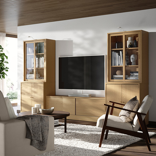 TONSTAD, mueble TV con puertas correderas 2 de 5 open dialog