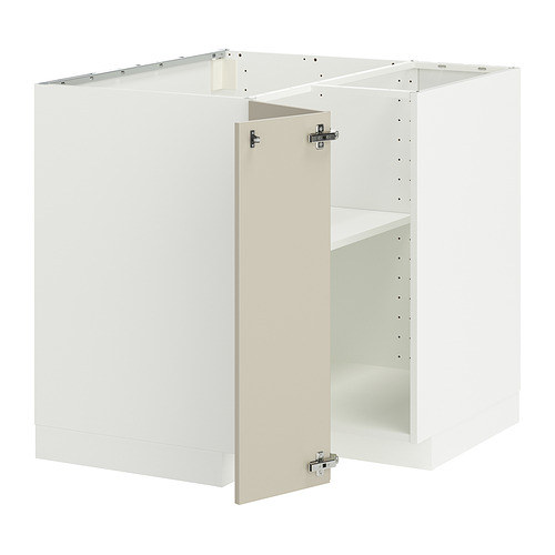 Juego de muebles de cocina METOD blanco roto con estante ajustable.