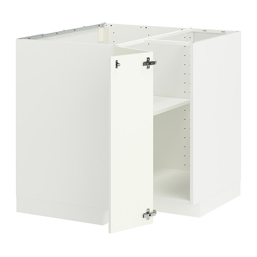METOD, corner base cabinet with shelf 1 of 2 open dialog