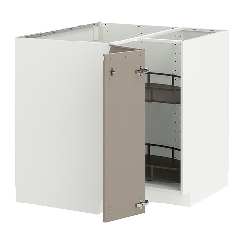 METOD, corner base cabinet with carousel 1 of 2 open dialog