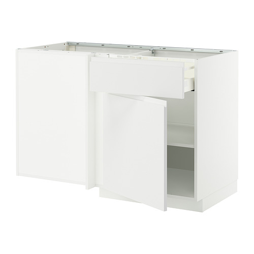 METOD / MAXIMERA, corner base cab w drawer and shelf 1 of 2 open dialog