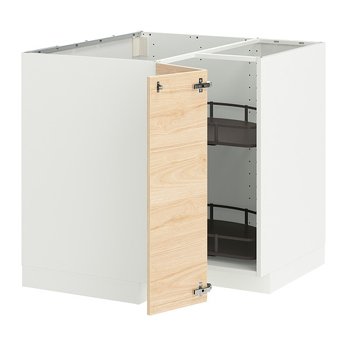 METOD, corner base cabinet with carousel 1 of 2 open dialog
