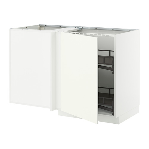 Mueble de cocina METOD blanco con estante extraíble.