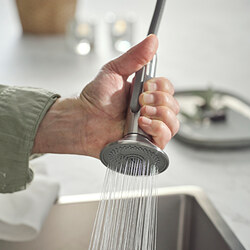 MAJSJÖN grifo cocina fijo con rociador