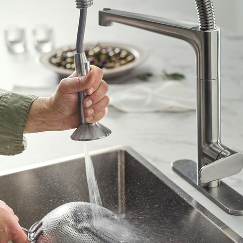 MAJSJÖN, pull down kitchen faucet with spray. 3 of 8 open dialog