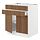 Select colour variation: white/Tistorp brown walnut effect