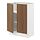 Select colour variation: white/Tistorp brown walnut effect