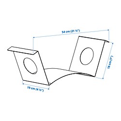 Measurement Illustration - KOMPISHÄNG bookend
