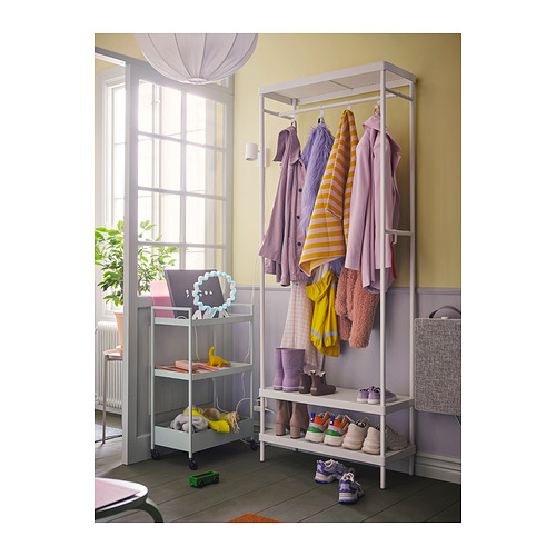 MACKAPÄR, coat rack with shoe storage unit 9 of 9 open dialog