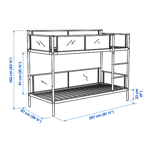 VITVAL, bunk bed frame 2 of 5 open dialog