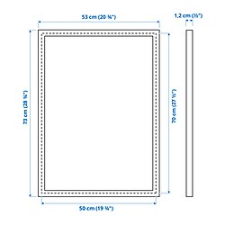 Ilustración de medidas - FISKBO marco