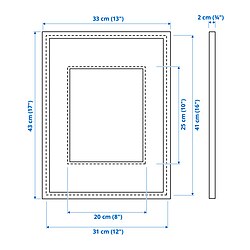 Measurement Illustration - KNOPPÄNG frame