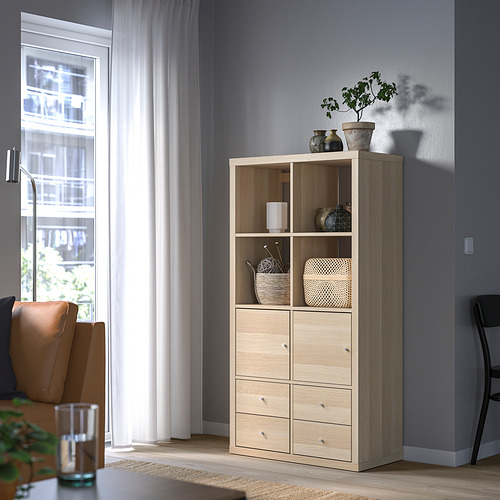 KALLAX, shelf unit with 4 inserts 2 of 8 open dialog