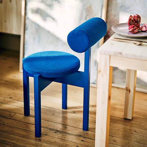 IKEA PS 2026 chair, bright blue/Knäbäck bright blue