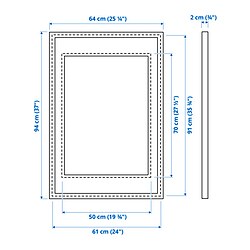 Measurement Illustration - KNOPPÄNG frame