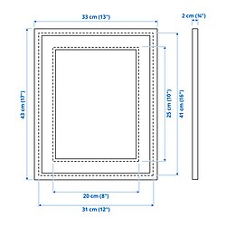Measurement Illustration - SILVERHÖJDEN frame