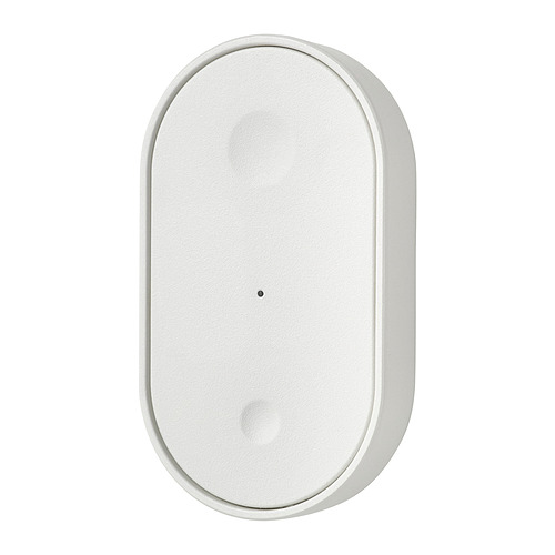 Un dispositivo de control remoto inteligente de forma ovalada blanca de BILRESA hecho de plástico abs con un diseño elegante.