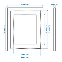 Measurement Illustration - EDSBRUK frame