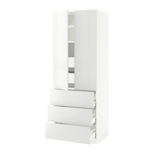 SEKTION, high cab w 2 drs/3 fronts/5 drawers. 1 of 3 open dialog
