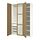 Select colour variation: TONSTAD oak veneer / glass