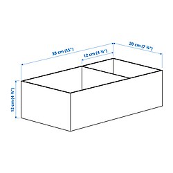 Measurement Illustration - SKUBB box, set of 3