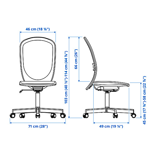 FLINTAN, office chair 3 of 13 open dialog