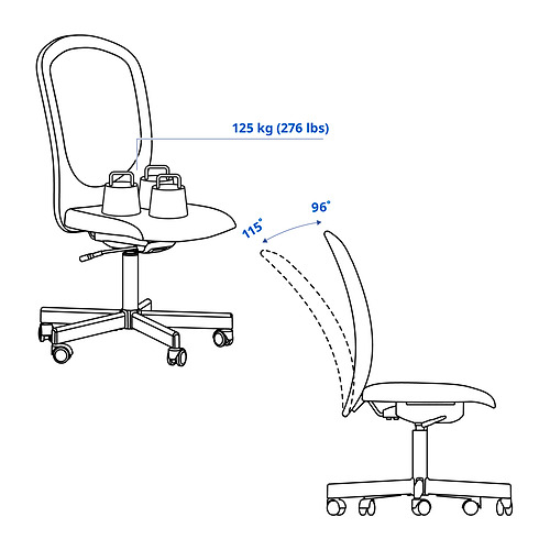 FLINTAN, office chair 3 of 14 open dialog