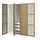 Select colour variation: TONSTAD oak veneer / glass