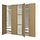 Select colour variation: TONSTAD oak veneer / glass
