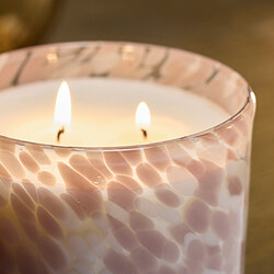 KRONSÅNGARE scented candle in glass, 2 wicks