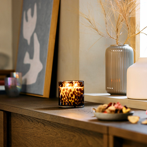 KRONSÅNGARE, scented candle in glass, 2 wicks. 2 of 4 open dialog