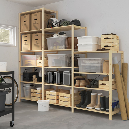IVAR, 3 section shelving unit 2 of 5 open dialog