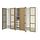 Select colour variation: TONSTAD oak veneer / glass