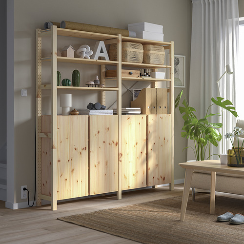 IVAR, 2 section shelving unit w/cabinet 7 of 7 open dialog