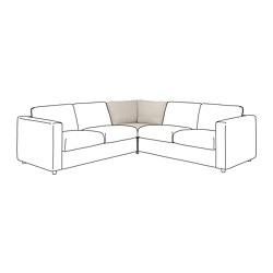 VIMLE, funda módulo esquina, Gunnared beige