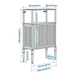 Measurement Illustration - SÅGMÄSTARE storage combination