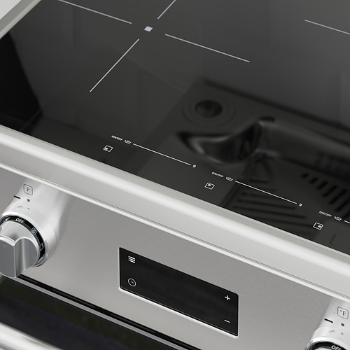 Measurement Illustration - ÖRMINGE range with induction cooktop