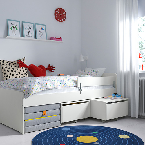 SLÄKT / NATTAPA, estructura de cama con barandilla 3 de 5 open dialog