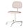 BLECKBERGET, swivel chair, Klovsta white/orange-brown