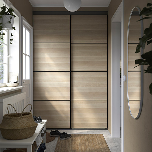 SKYTTA / AURDAL, reach-in wardrobe with sliding door. 2 of 5 open dialog