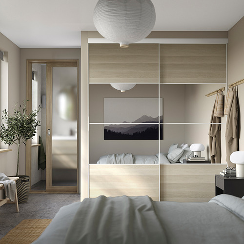 SKYTTA / AURDAL, walk-in wardrobe with sliding doors. 3 of 5 open dialog