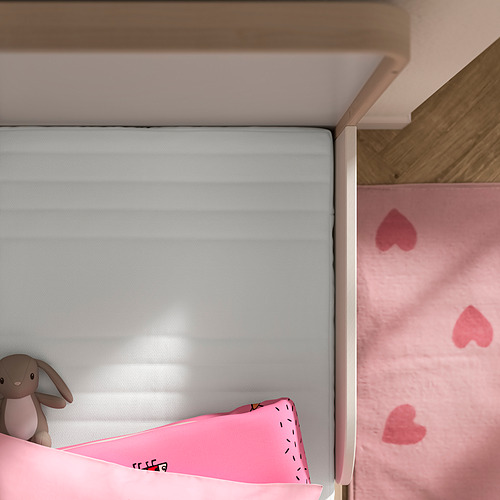 JÄTTETRÖTT, colchón muelles ensacados para cuna. 3 de 8 open dialog