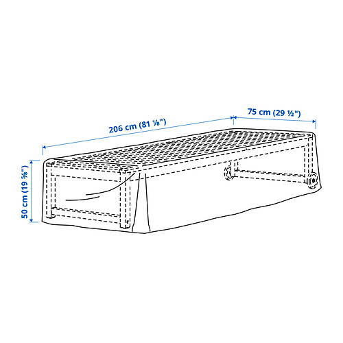 TOSTERÖ, cover for outdoor furniture 5 of 5 open dialog