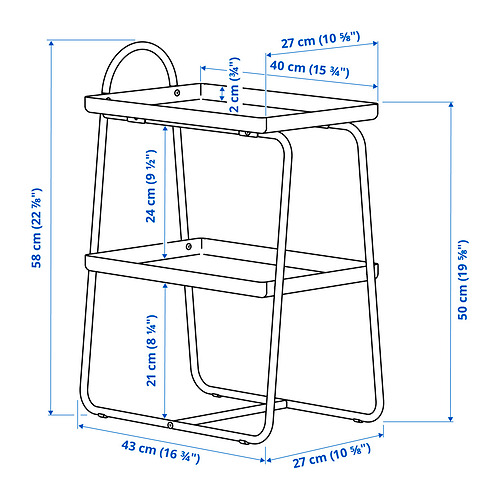 HATTÅSEN, bedside table/shelf unit 8 of 8 open dialog