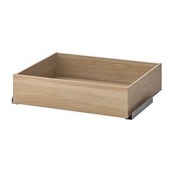 KOMPLEMENT, drawer, White stained oak effect