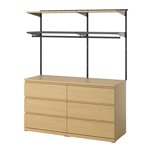 BOAXEL / STORKLINTA, bedroom furniture, set of 2 1 of 1 open dialog