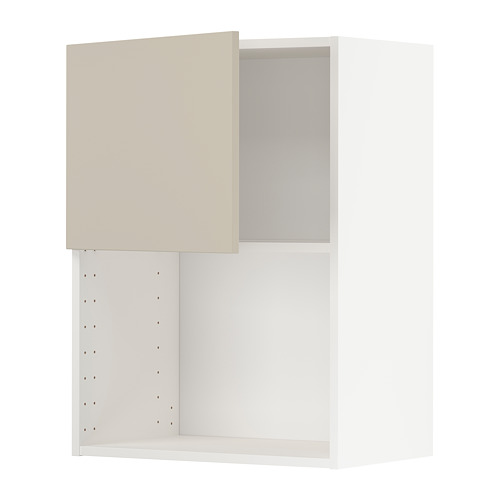 Mueble de pared IKEA METOD beige con estante y bisagras a presión