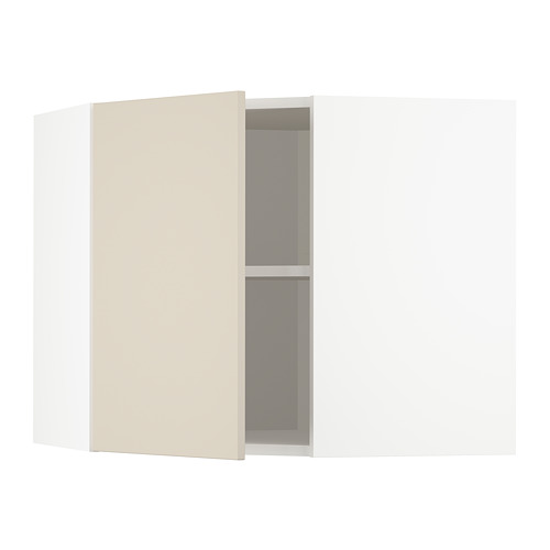 Mueble de cocina METOD, beige, cuadrado, con estante ajustable.