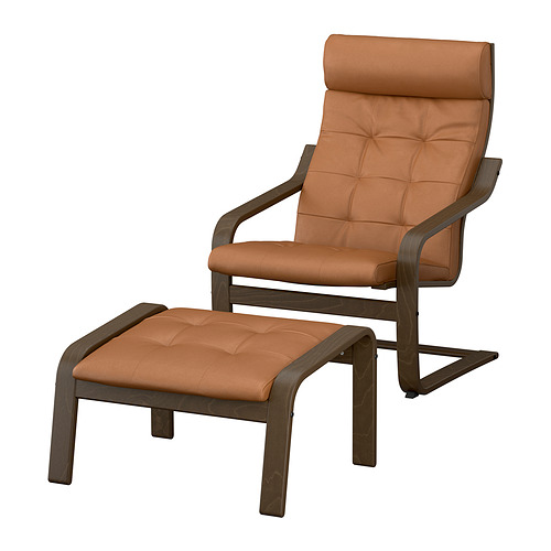 POÄNG, armchair and ottoman. 1 of 8 open dialog