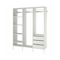 AURDAL, wardrobe combination, White